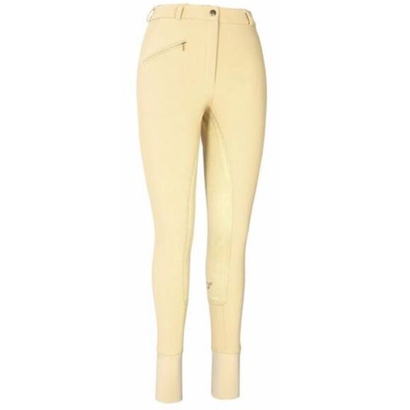 TUFFRIDER Tan Ribb Full-Seat Breech Horse Training Riding Pants Bottoms‎ Size 28 - Picture 1 of 15